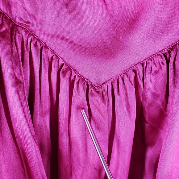 Gunne Sax by Jessica McClintock Magenta Victorian Formal Prom Dress Size 5 - Picture 8 of 16